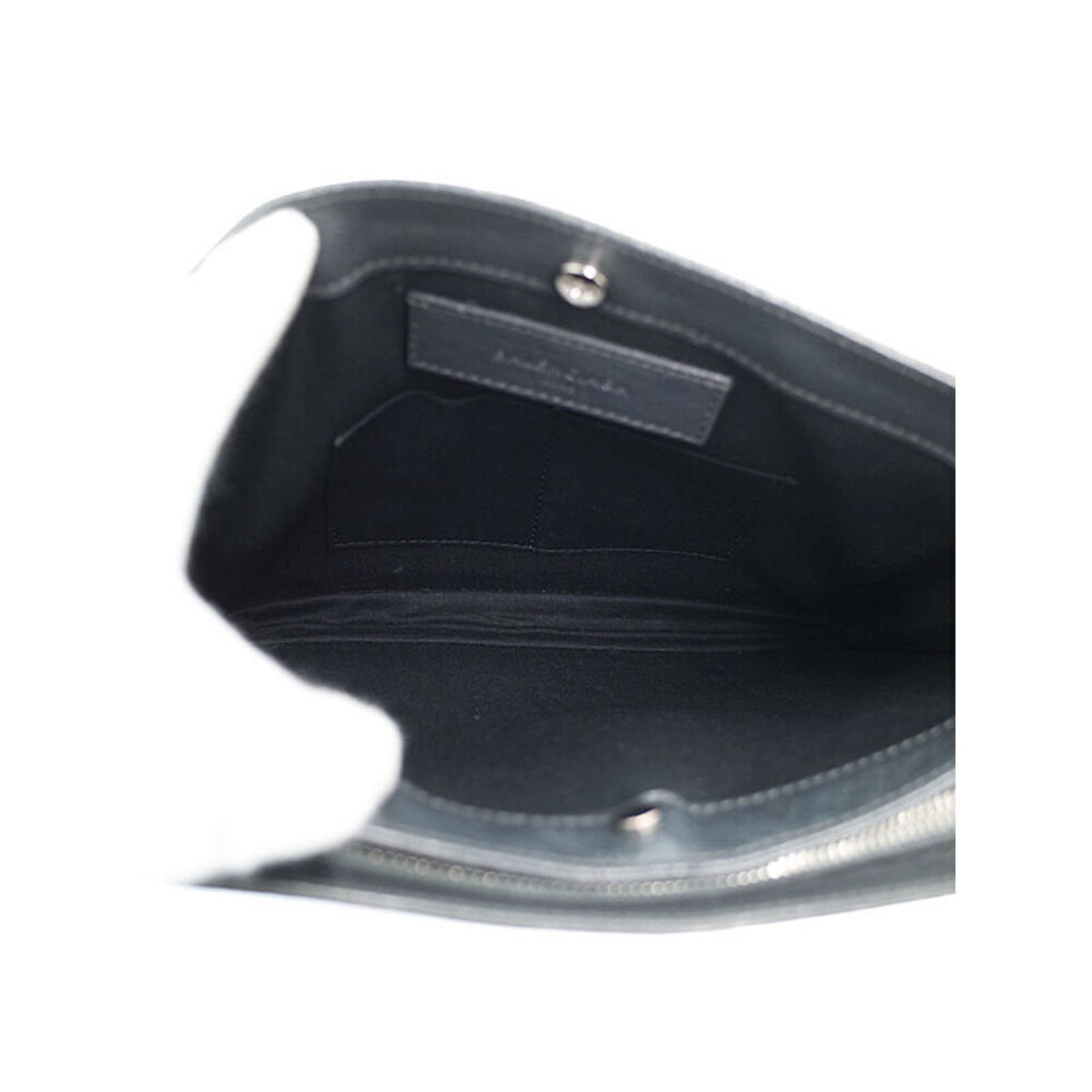 BALENCIAGA Leather Navy Blue Clutch Bag - Picture 3 of 9